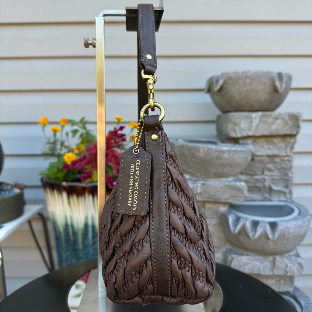 Coach 70th Anniversary Madison Chevron Shoulder Bag - Picture 6 of 12